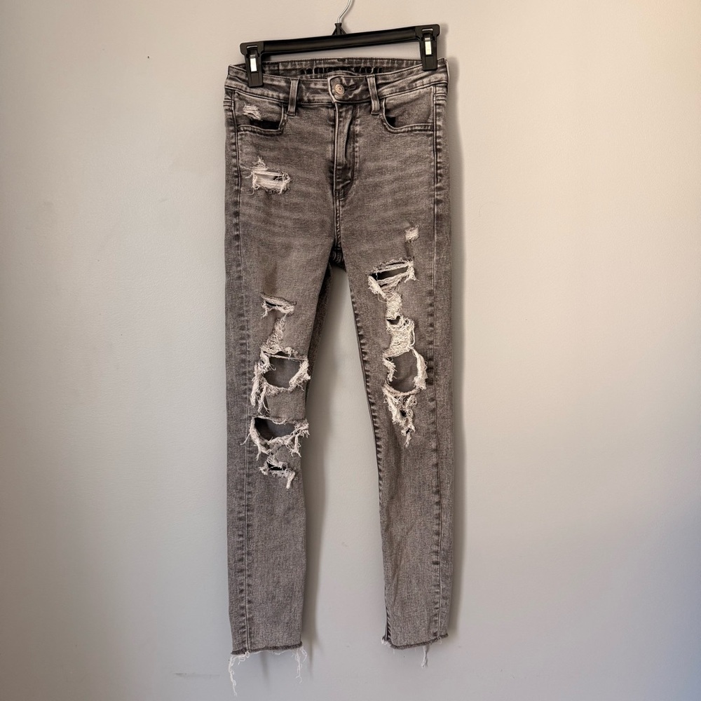 American Eagle Outfitters Gray Stretch Jeans size 2 regular